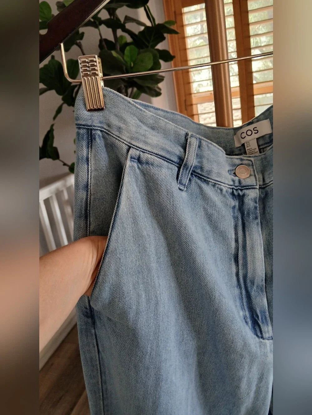 NWT COS Straight-Leg Denim Trousers. Size 12